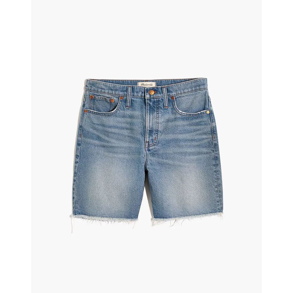Madewell High-Rise Mid-Length Denim Shorts Bonet Wash 28